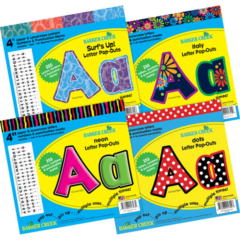 Letter Pop-Outs Curated Collection, Pack Of 1020