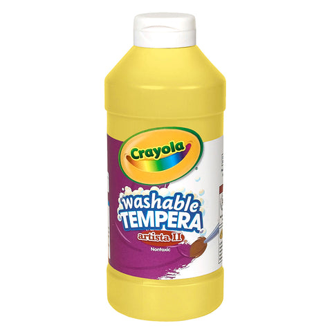 Artista Ii Washable Liquid Tempera Paint, Yellow, 16 Oz.