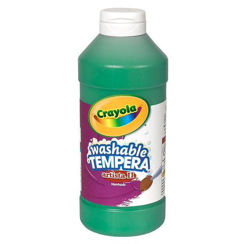 Artista Ii Washable Liquid Tempera Paint, Green, 16 Oz.