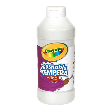Artista Ii Washable Liquid Tempera Paint, White, 16 Oz.