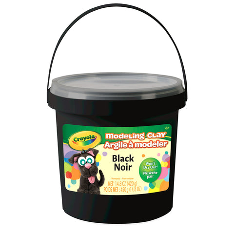 1 Lb. Bucket Modeling Clay, Black