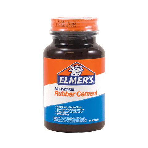 Elmer'S Rubber Cement, 4 Oz W/Applicator