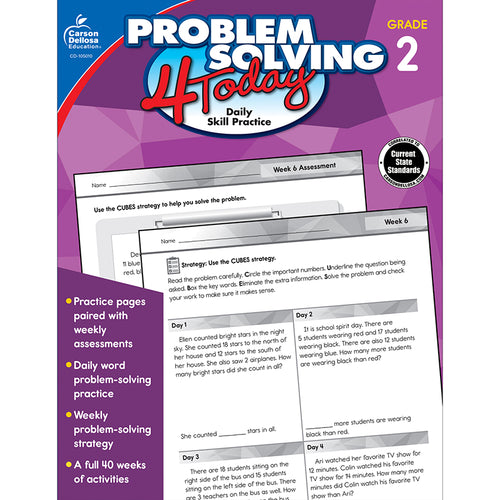 Problem Solving 4 Today Workbook, Grade 2