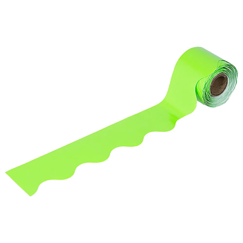 Lime Rolled Scalloped Borders, 36'