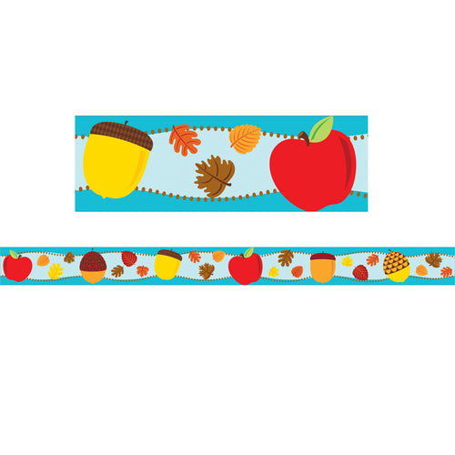 Apples & Acorns Straight Borders, 36'