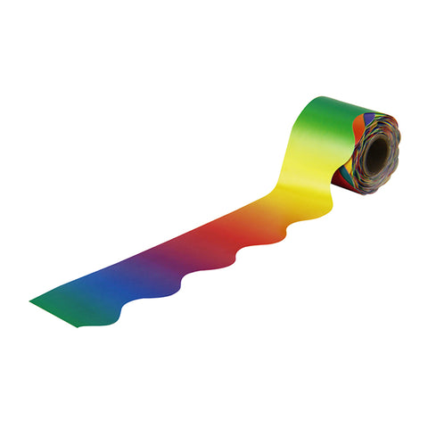 Rainbow Rolled Scalloped Borders, 36'