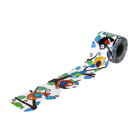 Boho Birds Rolled Scalloped Borders, 36'