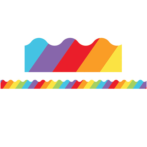 Celebrate Learning Big Rainbow Scalloped Borders
