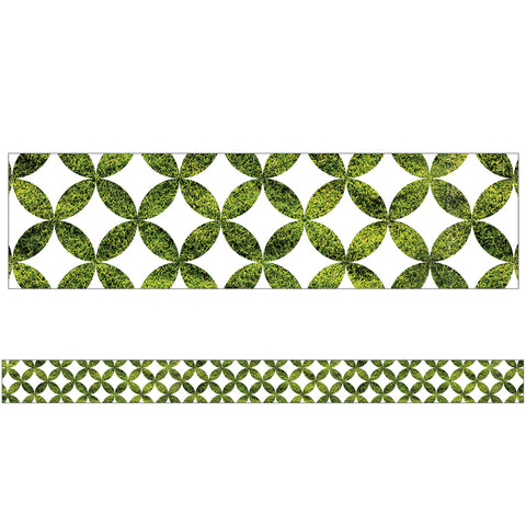 Woodland Whimsy Moss Lattice Straight Borders, 36'