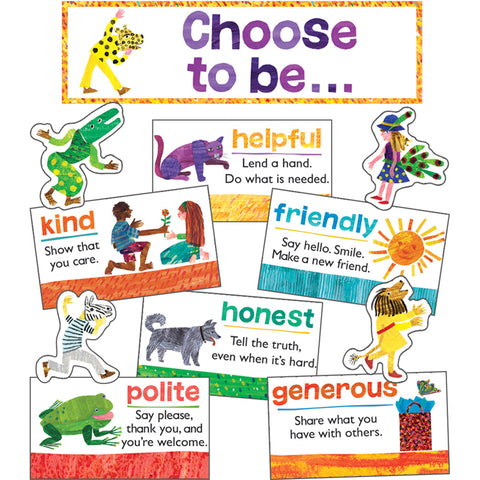 World Of Eric Carle„¢ Positive Character Traits Mini Bulletin Board Set