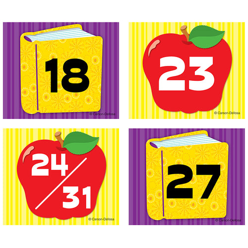 Apple/Book Calendar Cover-Up Cut-Outs