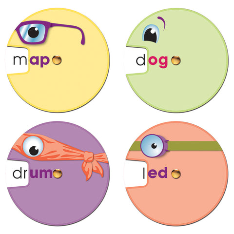 Word Wheels: Word Families Curriculum Cut-Outs