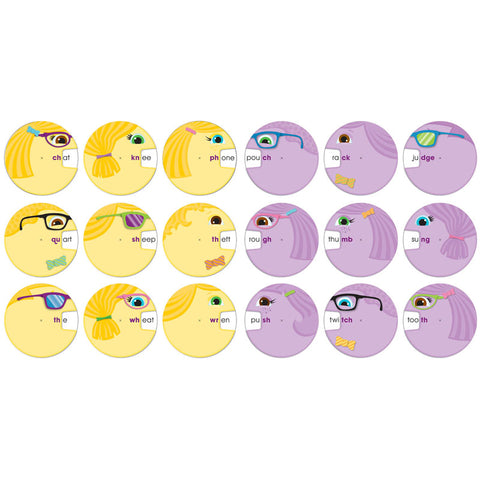 Word Wheels: Digraphs, Grades 1-2