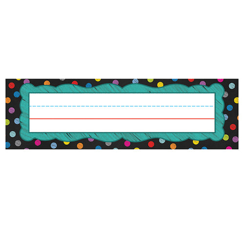 Colorful Chalkboard Nameplates