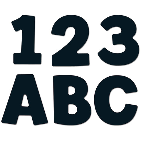 Black Letters, 76Pcs