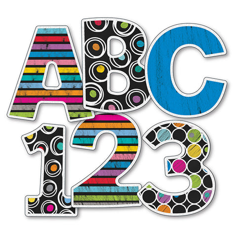 Colorful Chalkboard 4 Ez Letters