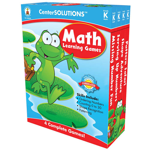 Centersolutions„¢ Math Learning Games, Grade K