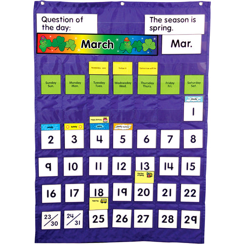 Complete Calendar And Weather Pocket Chart