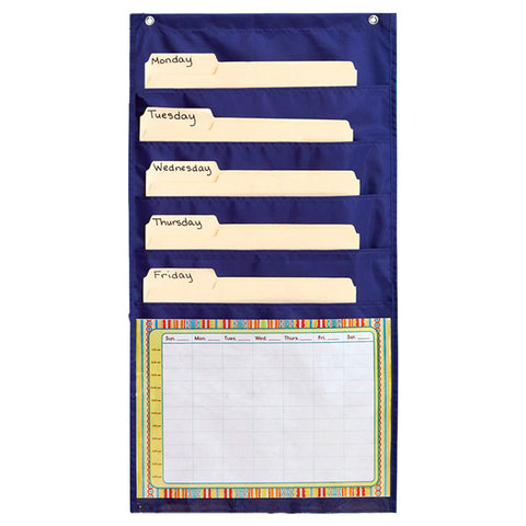 Weekly Organizer Pocket Chart With Cards