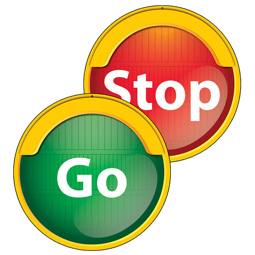 Red Light/Green Light Two-Sided Decoration