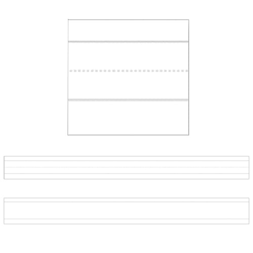 Lined White Sentence Strips, 3 X 24, Pack Of 100