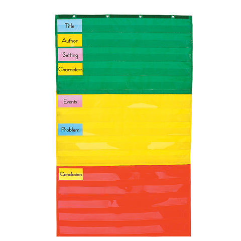 Adjustable Pocket Chart, 33.75 X 55.5