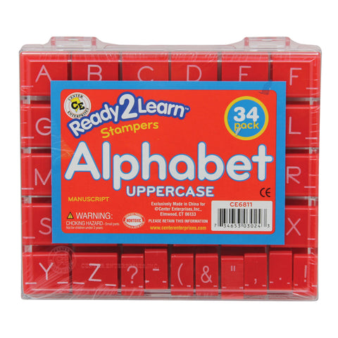 Ready2Learn„¢ 1 Manuscript Alphabet Stamps, Uppercase, 34/Set