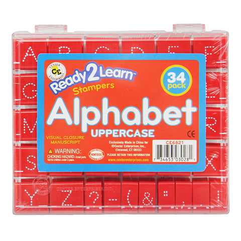 Visual Closure Manuscript Stamps, Uppercase