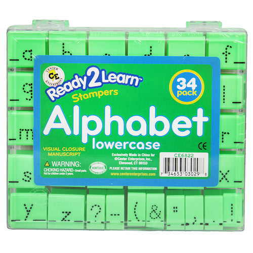 Visual Closure Manuscript Stamps, Lowercase