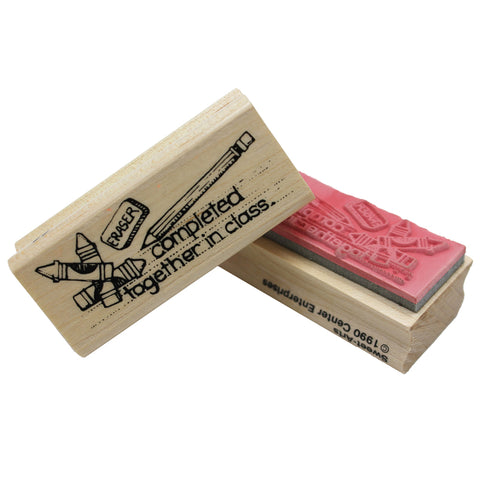 Completed Together In Class Rubber Stamp