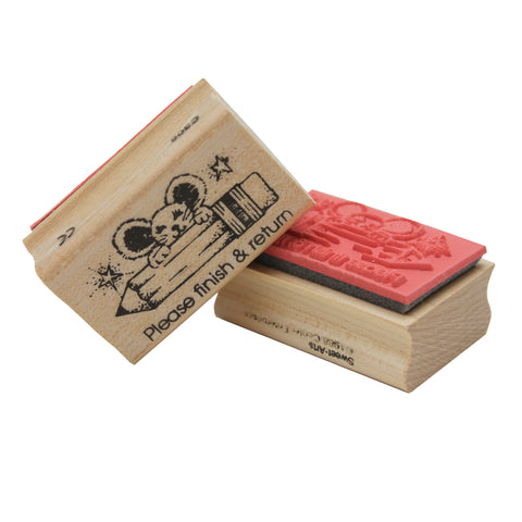 Please Finish & Return Rubber Stamp