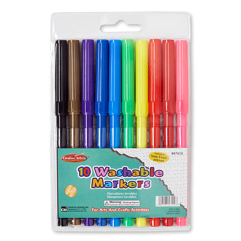Washable Markers 10 Color Set