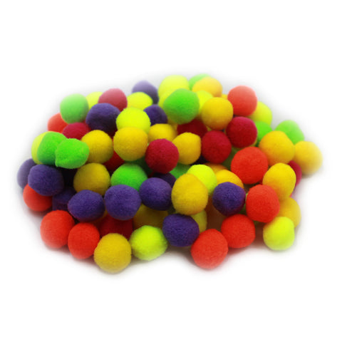 Pom-Poms - 1/2 - Hot Colors - 100/Bg