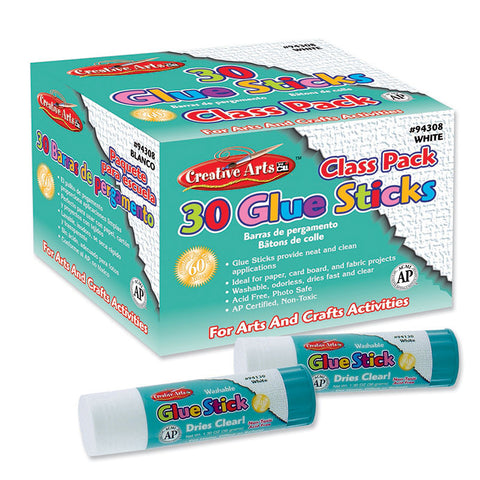 Economy Glue Classpack, .28 Oz., 30 Ct., Clear