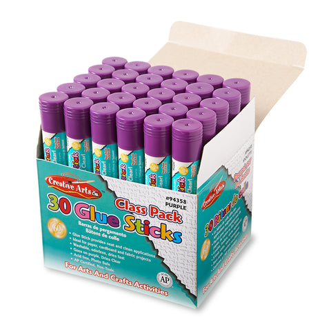 Economy Glue Classpack, .28 Oz., 30 Ct., Purple
