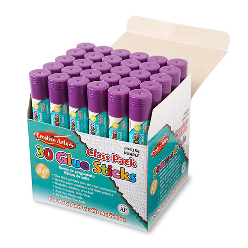 Economy Glue Classpack, .28 Oz., 30 Ct., Purple