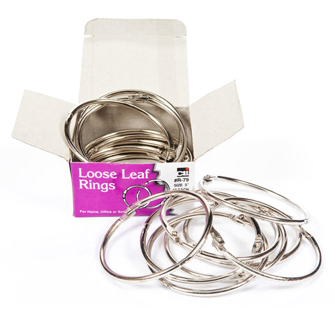 Book Rings, 3, Box Of 10