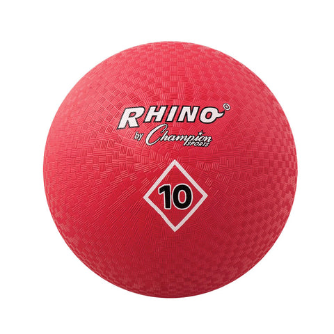 Playground Ball, 10, Red