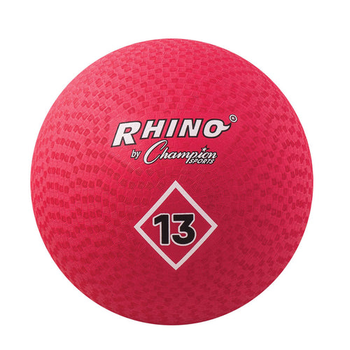 Playground Ball, 13, Red