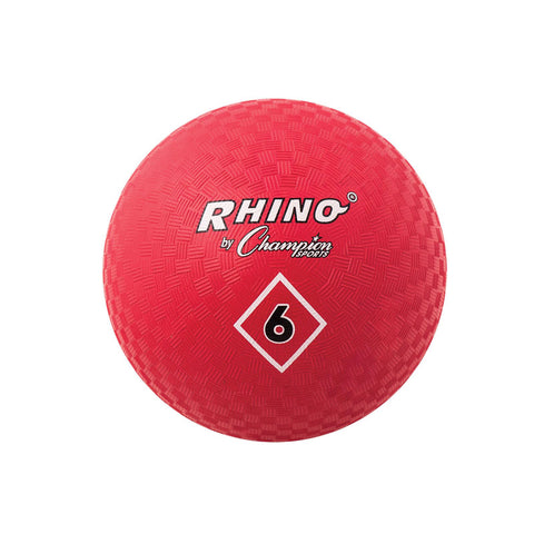 Playground Ball, 6, Red