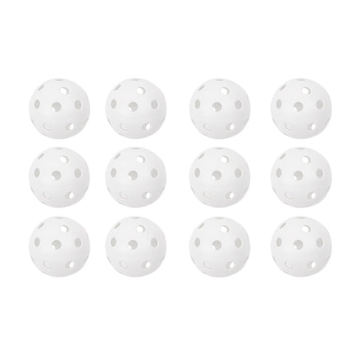 12 Plastic Softball, Pack Of 12, White