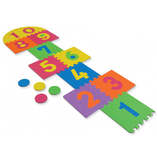 Wonderfoam Hopscotch Puzzle Mat, 12" X 12", 26 Pieces