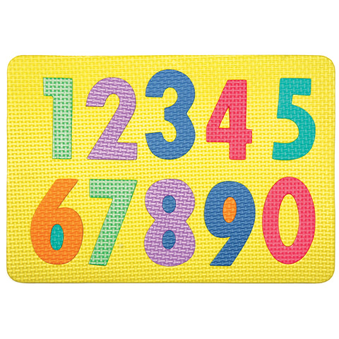 Wonderfoam Magnetic Numbers Puzzle, Numerals 0 - 9, 12" X 8.5", 10 Pieces