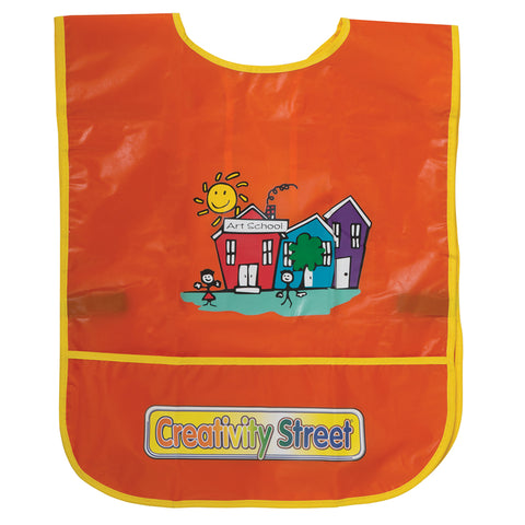 Children™S Artist Smock, Ages 3 To 8, Orange, 15 X 12, 1 Piece
