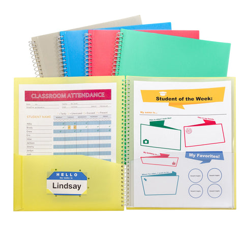 C-Line 8-Pocket Spiral-Bound Poly Portfolio