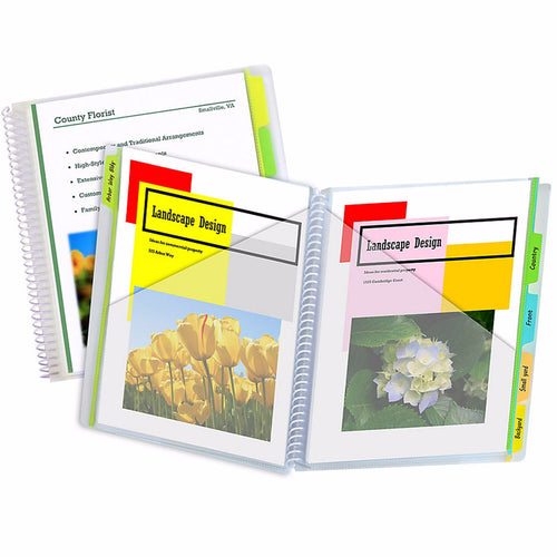 C-Line 10-Pocket Portfolios With Write-On Tabs