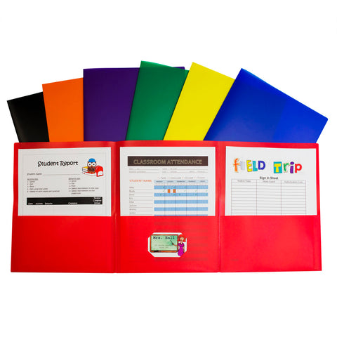 C-Line Tri-Fold Poly Portfolio, Box Of 24
