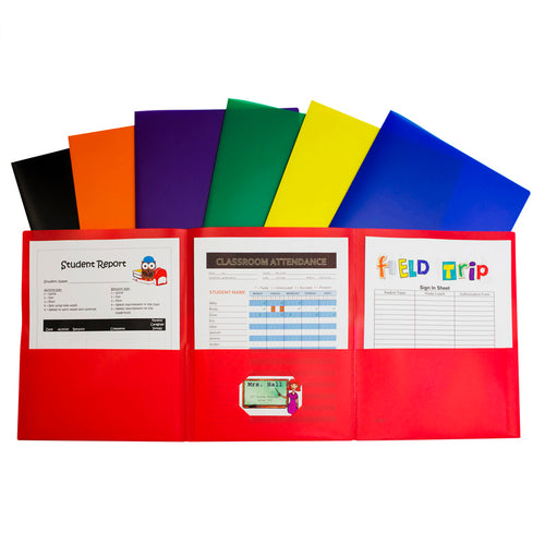 C-Line Tri-Fold Poly Portfolio, Box Of 24