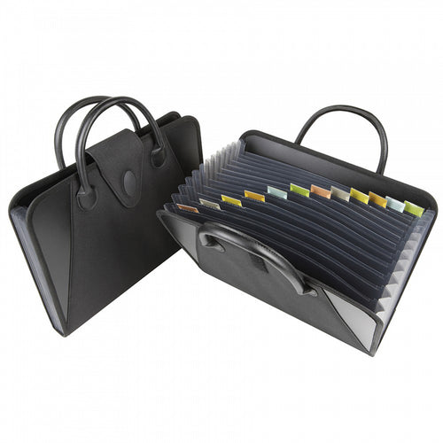 Expanding File With Handles, Black