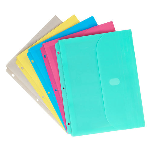C-Line Binder Pocket W/ Hook & Loop Closure